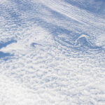 Unusual cloud patterns surrounding Guadalupe Island