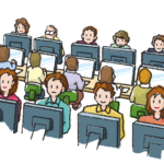 Office workers png sticker, job