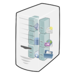 Cloud computing png sticker illustration